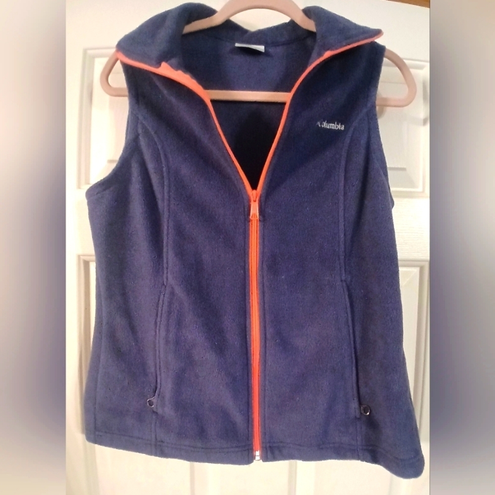 Columbia Purple Fleece Women's Zip Vest Size S